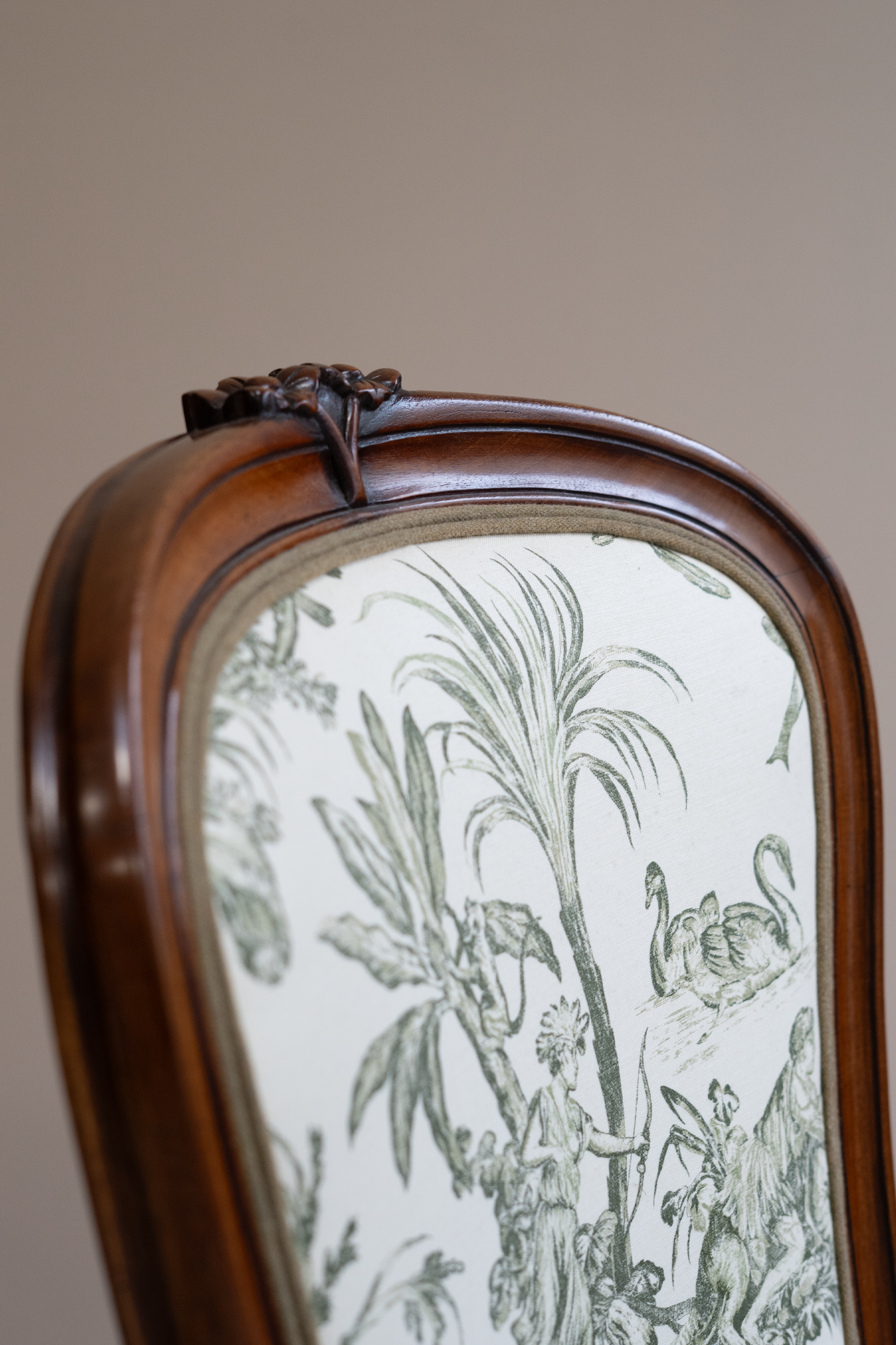 Pimperne - Occasional Green Toile chair