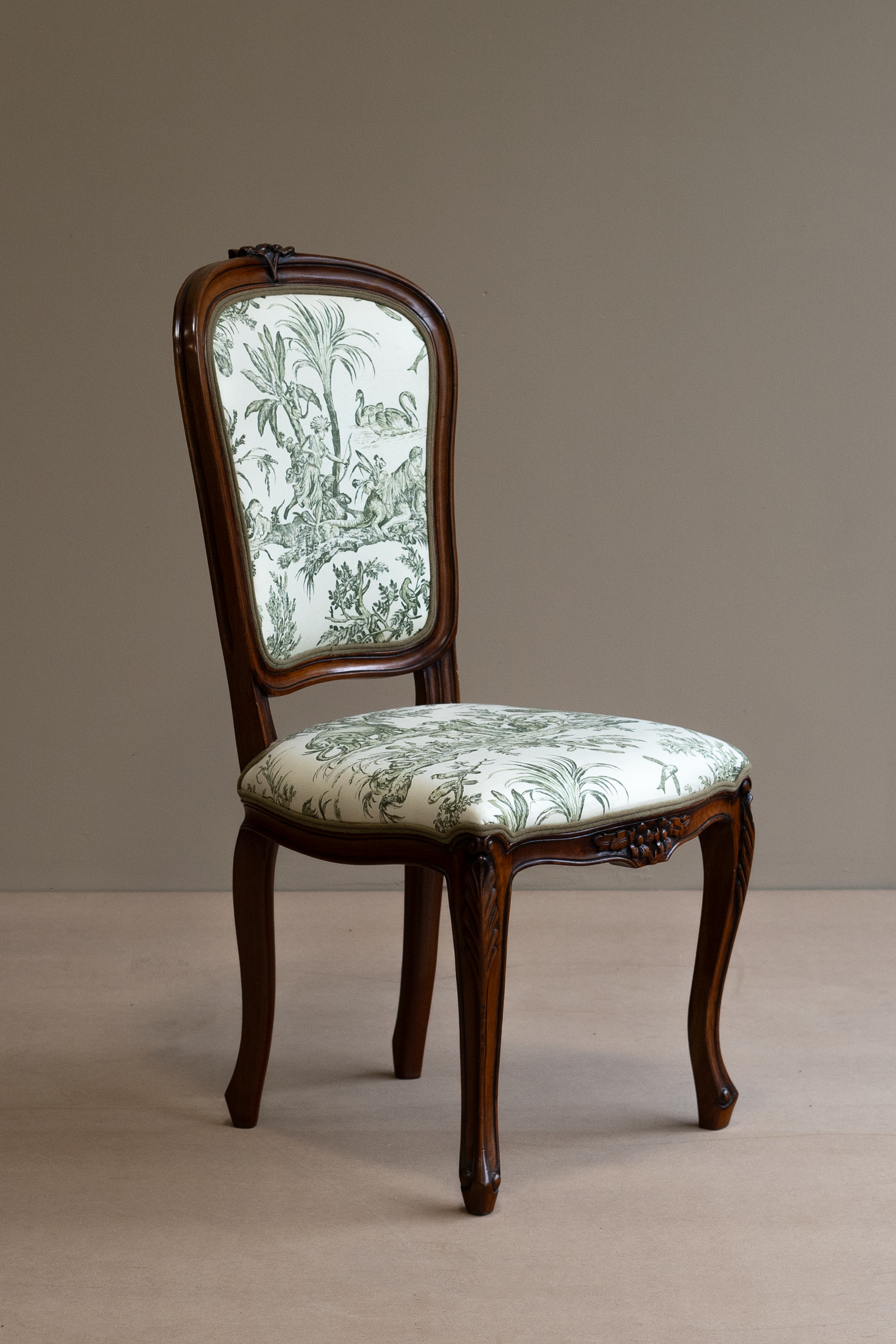 Pimperne - Occasional Green Toile chair