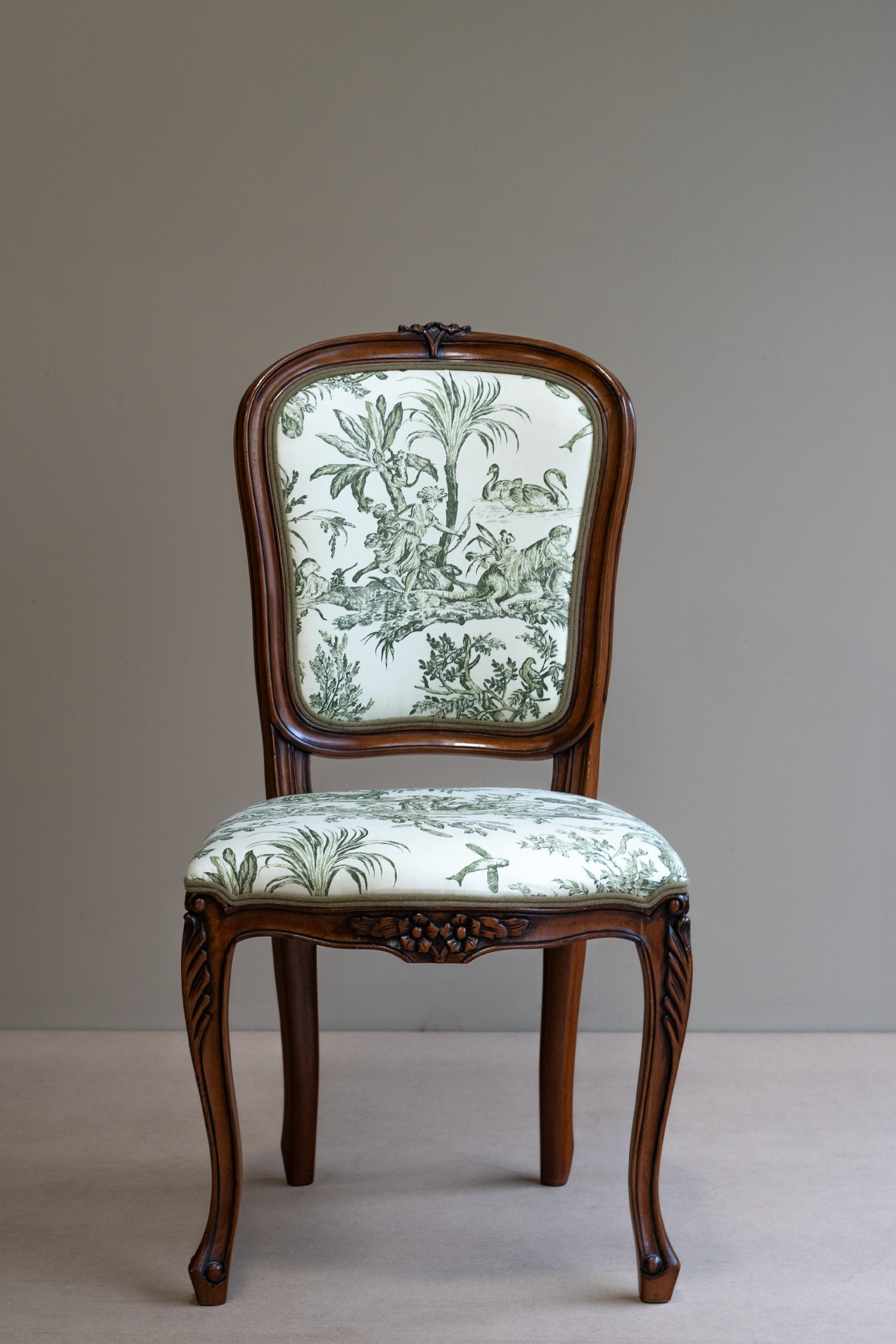 Pimperne - Occasional Green Toile chair