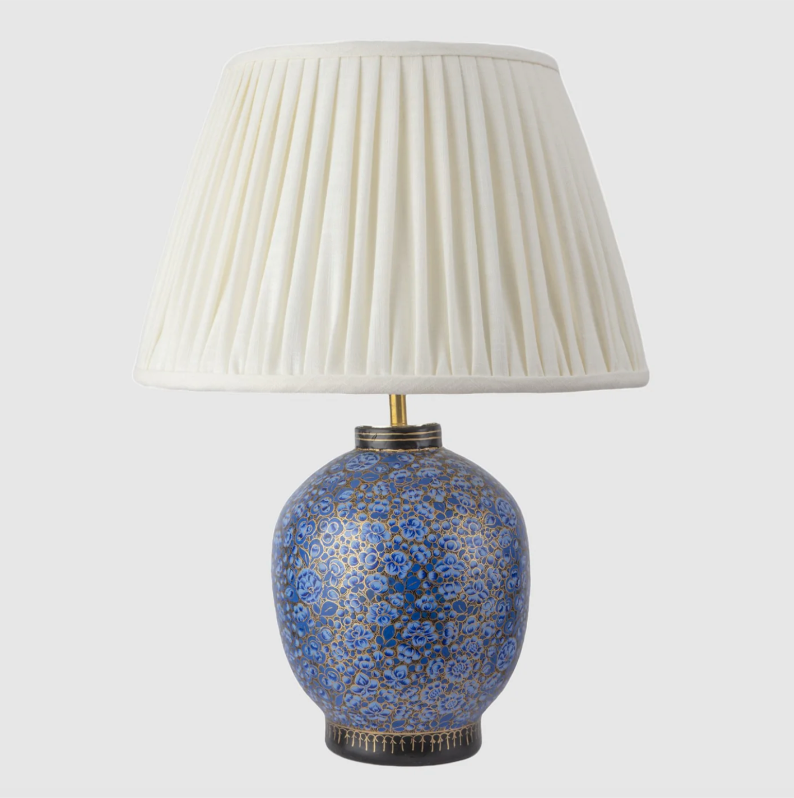 Kashmiri Small Urn Blue Table Lamp Base