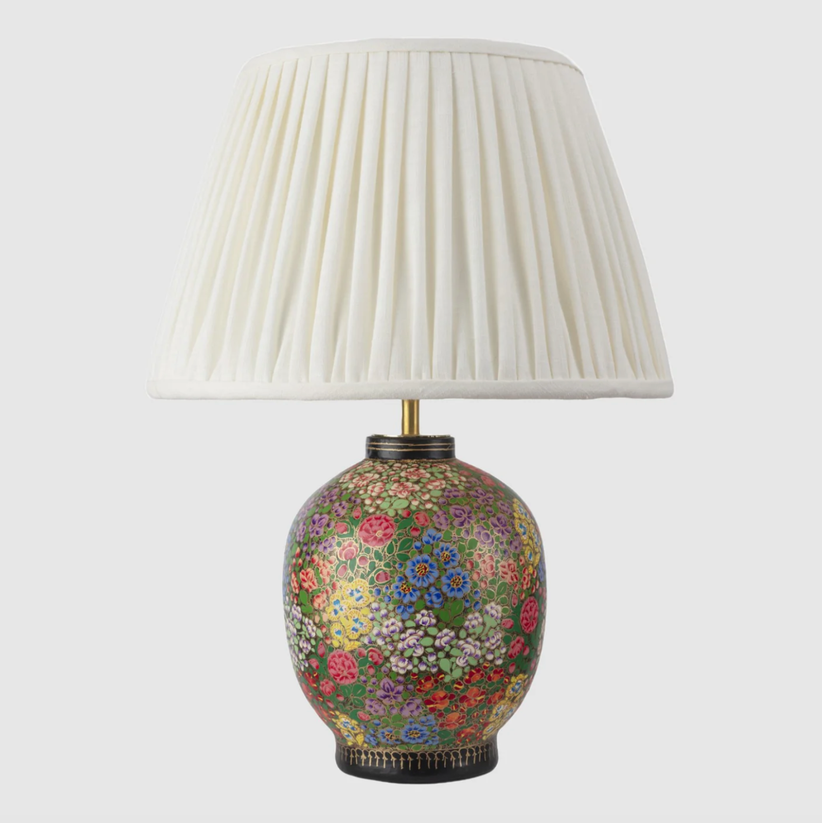 Kashmiri Small Urn Multicolour Table Lamp Base