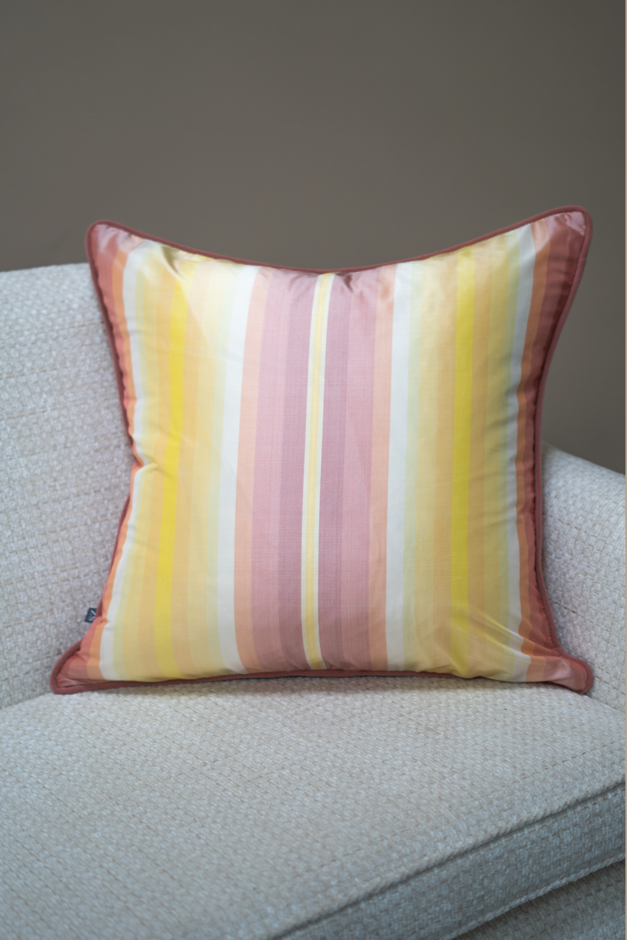 Bridport - Candy Stripe cushion