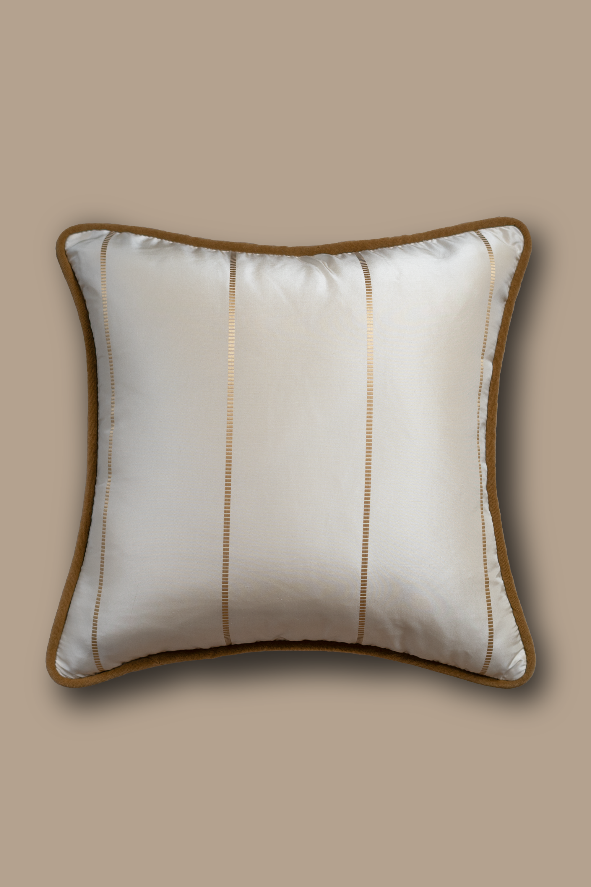Abbotsbury - Silk stripe cushion